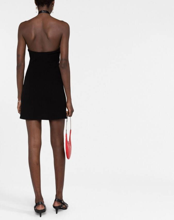 Courrèges Mini-jurk met halternek Zwart