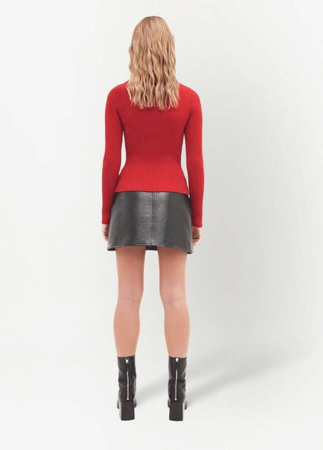 Courrèges Trui met geborduurd logo Rood