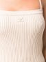 Courrèges Tanktop met geborduurd logo Beige - Thumbnail 4