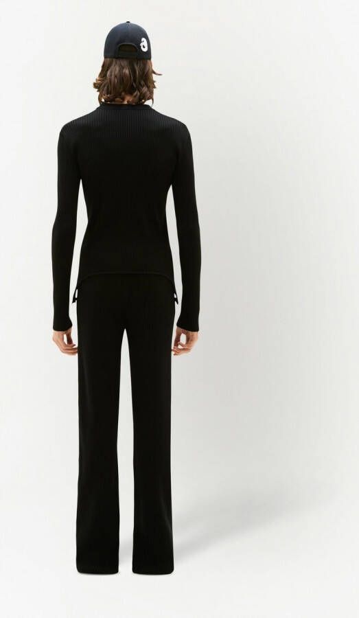 Courrèges Ribgebreide broek Zwart