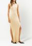 Courrèges Geribbelde jurk Beige - Thumbnail 3