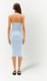 Courrèges Ribgebreide halterjurk Blauw - Thumbnail 4