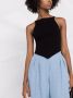 Courrèges Ribgebreide tanktop Zwart - Thumbnail 4