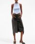 Courrèges Pointy ribgebreide tanktop Blauw - Thumbnail 2