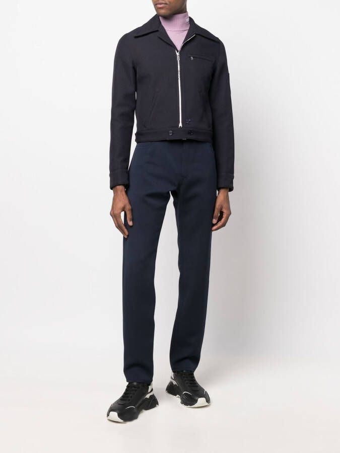 Courrèges Mid rise straight broek Blauw