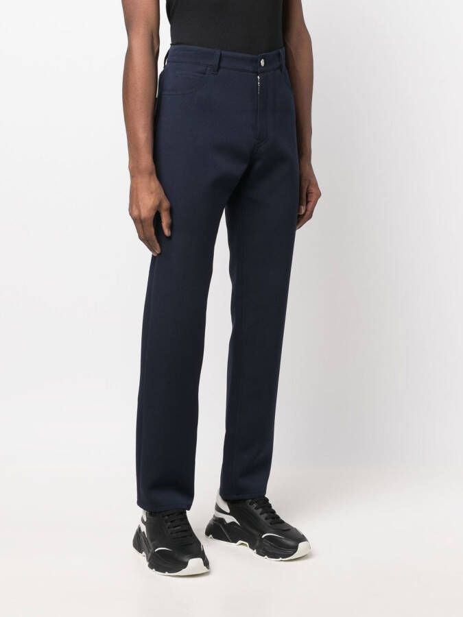 Courrèges Mid rise straight broek Blauw