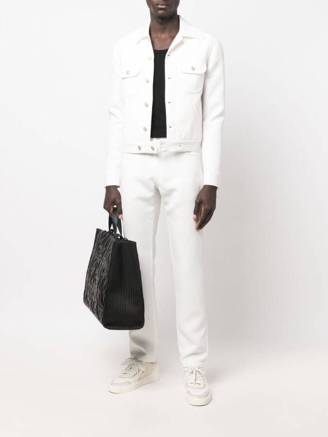 Courrèges Mid rise straight broek Wit