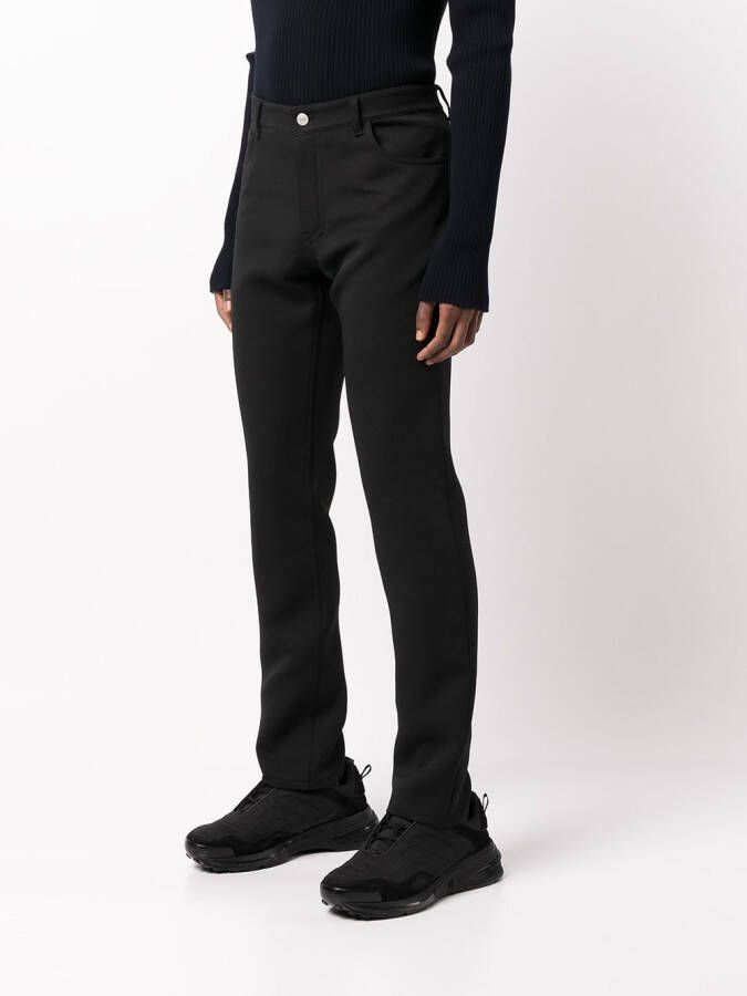 Courrèges Mid rise straight broek Zwart
