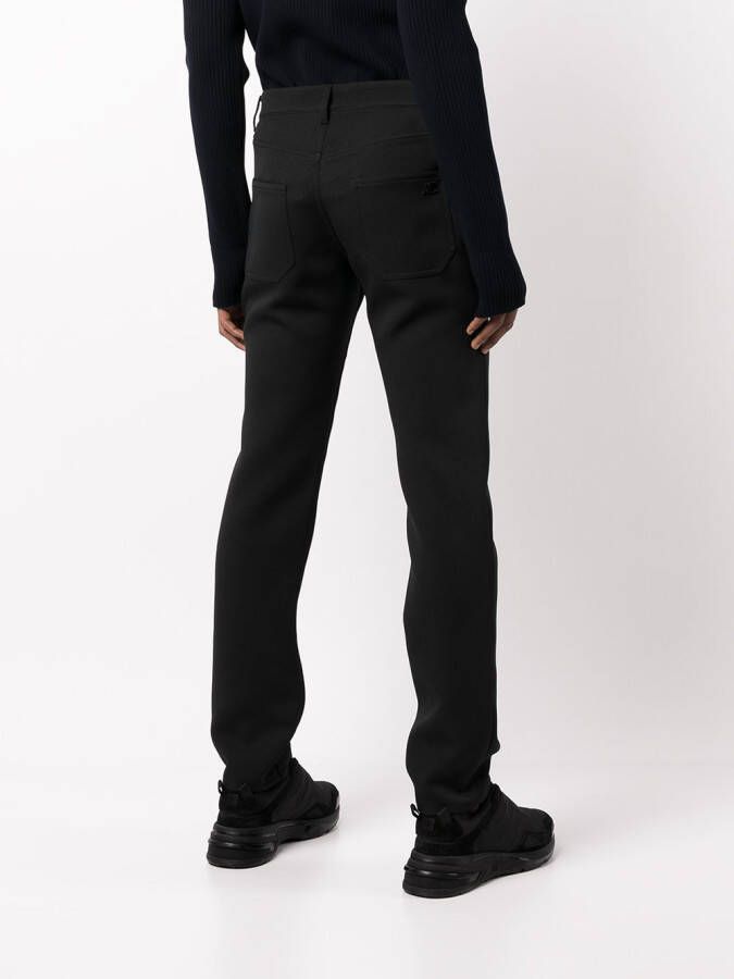 Courrèges Mid rise straight broek Zwart