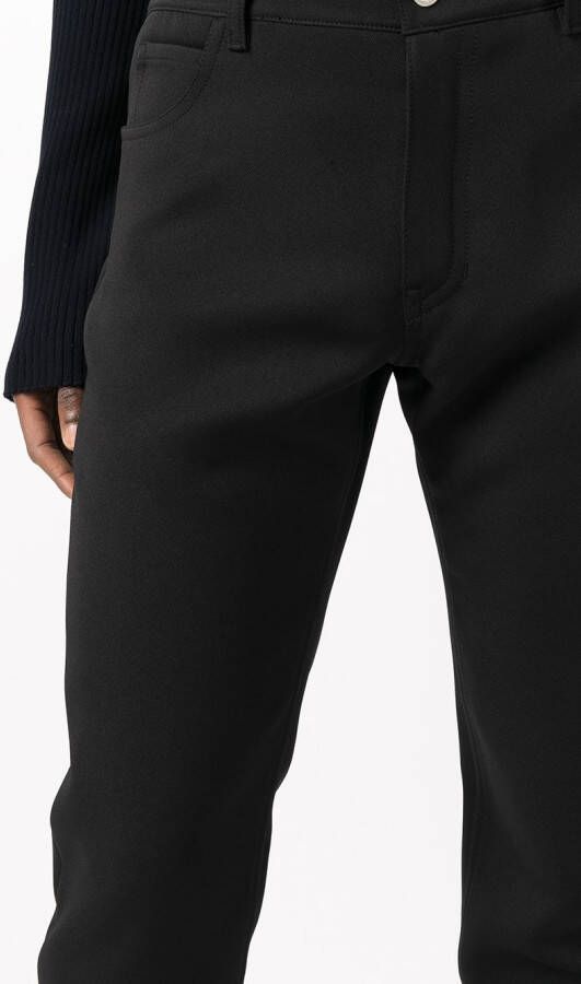 Courrèges Mid rise straight broek Zwart