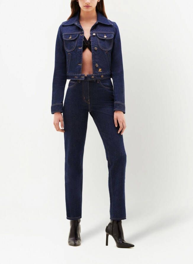 Courrèges Straight jeans Blauw
