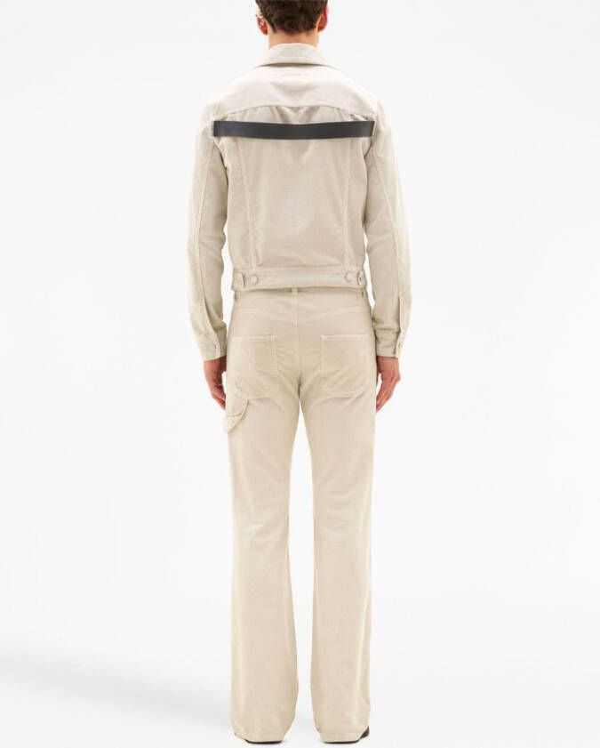 Courrèges Shirtjack met bandje Beige