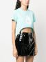 Courrèges T-shirt met bretels Blauw - Thumbnail 3