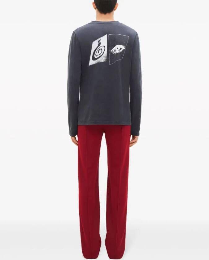 Courrèges Sweater met logoprint Grijs