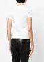 Courrèges T-shirt met geborduurd logo Blauw - Thumbnail 4