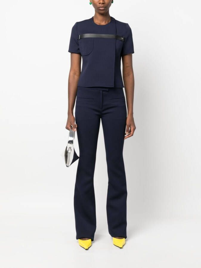 Courrèges T-shirt met bandje Blauw