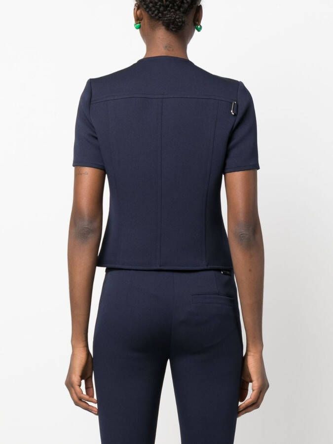 Courrèges T-shirt met bandje Blauw