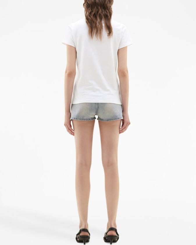 Courrèges T-shirt met logopatch Wit