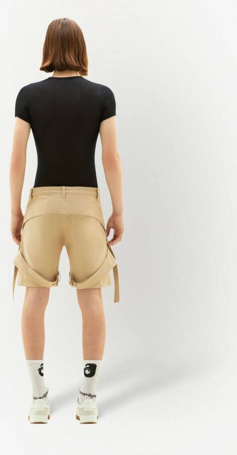 Courrèges T-shirt met ronde hals Zwart