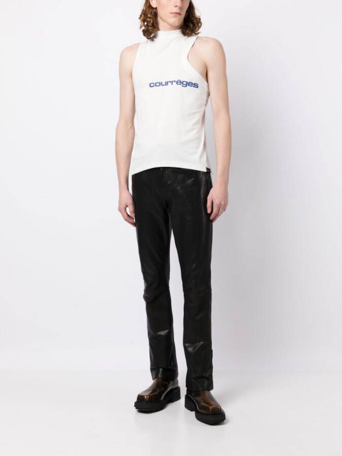Courrèges Tanktop met logoprint Wit
