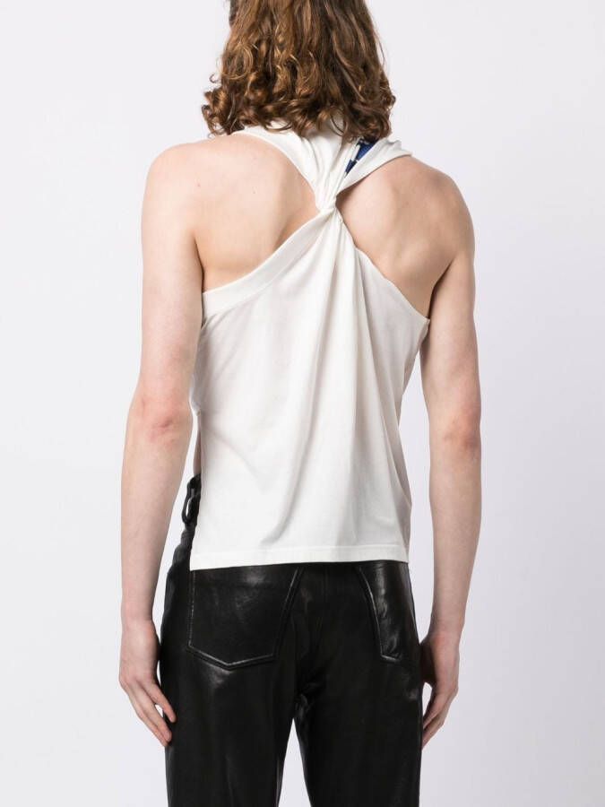 Courrèges Tanktop met logoprint Wit