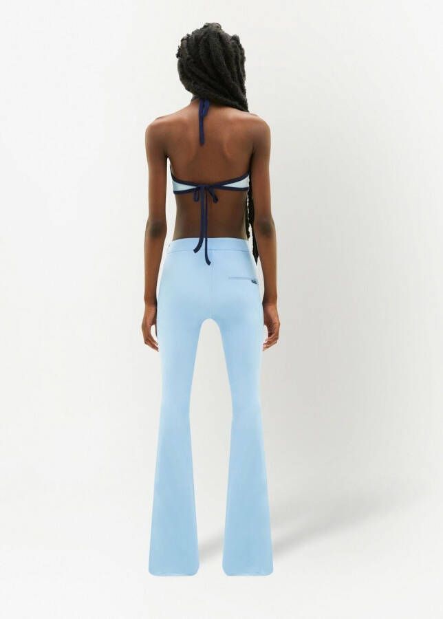Courrèges Top met halternek Blauw