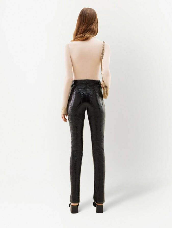 Courrèges Top met print Beige