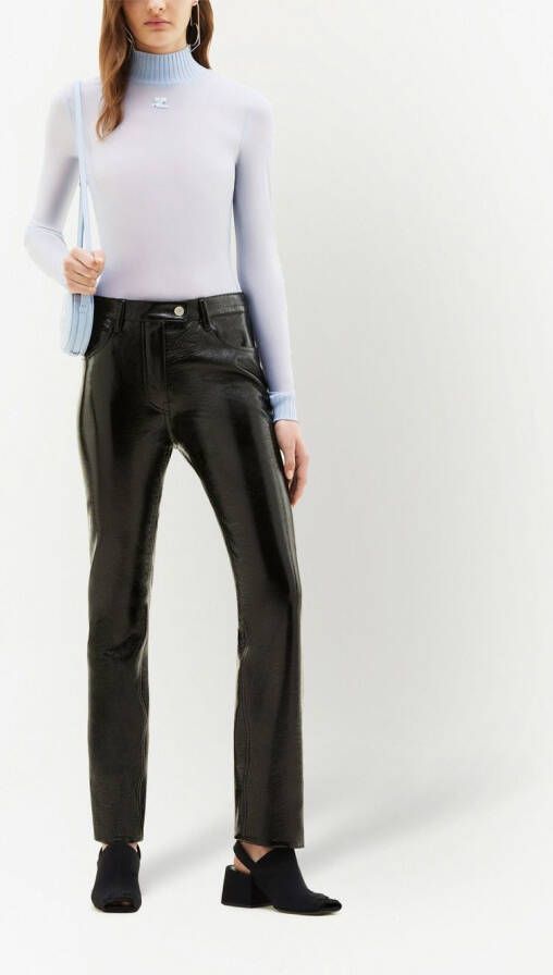 Courrèges Top met print Blauw