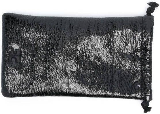 Courrèges Zonnebril met schildpadschild design Bruin