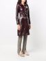 Courrèges Vinyl trenchcoat met logo-applicatie Paars - Thumbnail 3