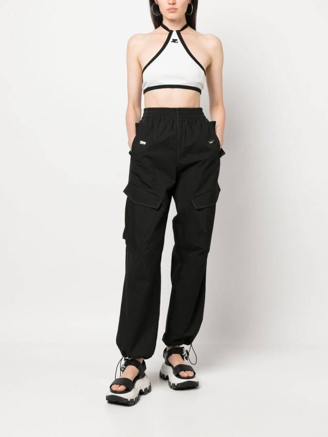 Courrèges Tweekleurige top Wit