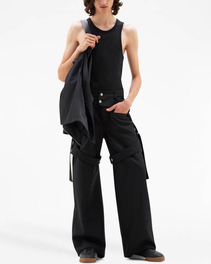 Courrèges Twill broek Zwart