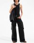 Courrèges Twill broek Zwart - Thumbnail 2