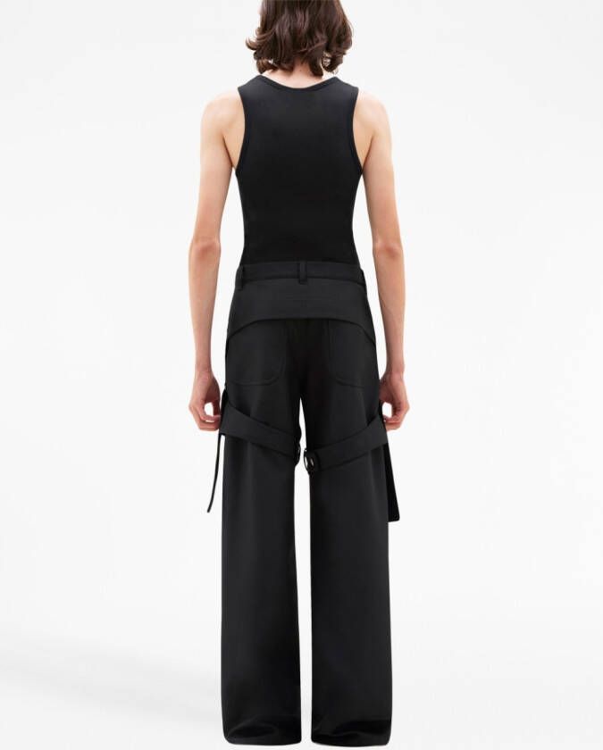 Courrèges Twill broek Zwart