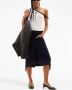 Courrèges Twill midi-rok Zwart - Thumbnail 2