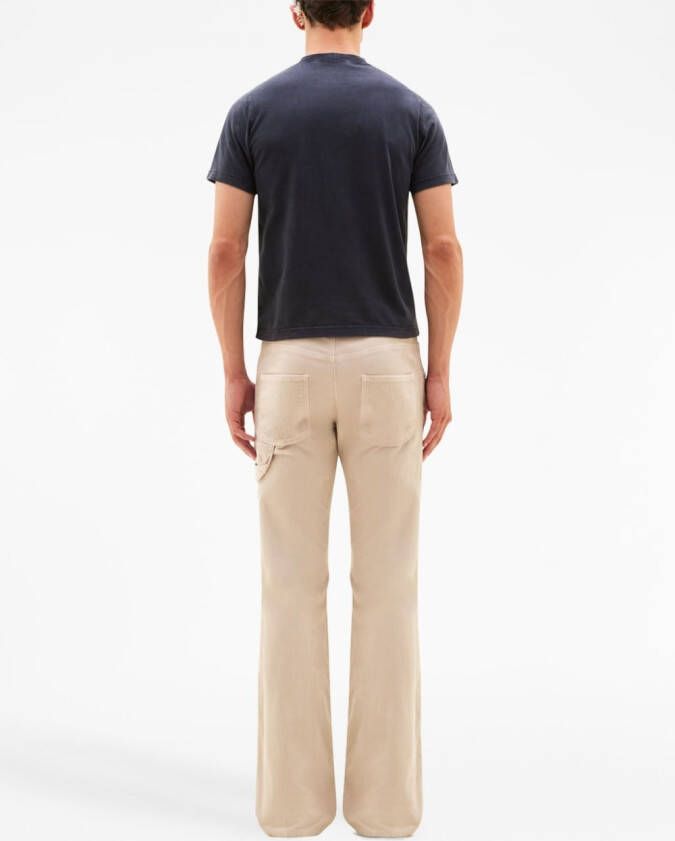 Courrèges Broek met fluwelen-effect Beige