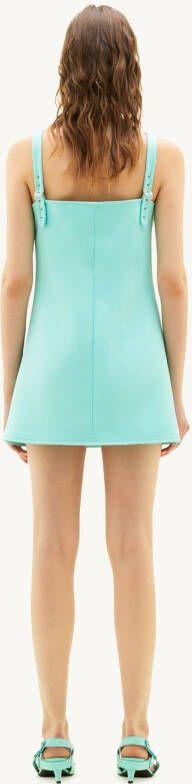Courrèges Trapeze mini-jurk Blauw