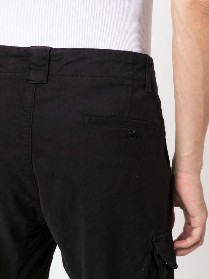 C.P. Company Broek met logopatch Zwart
