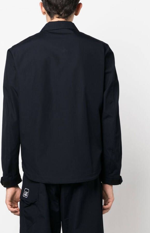 C.P. Company Shirtjack met logoprint Blauw