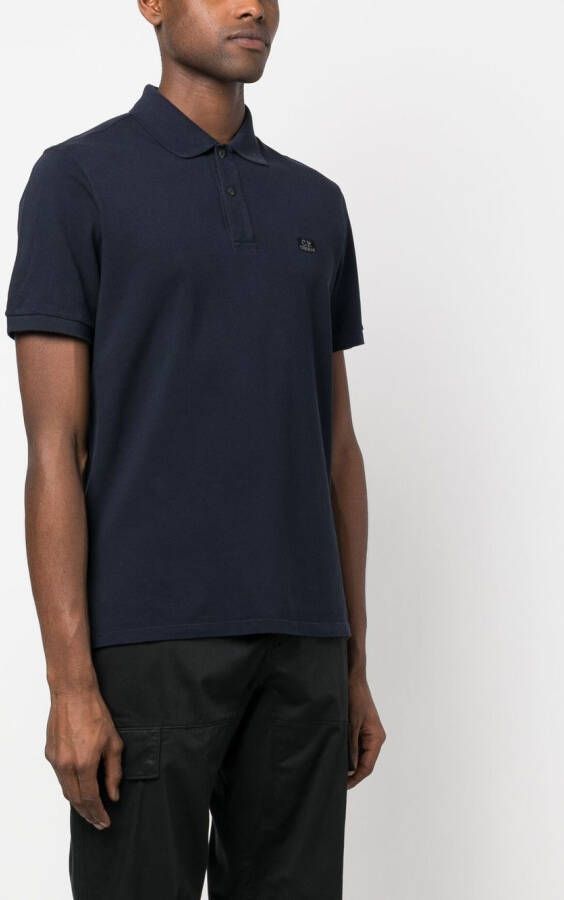 C.P. Company Katoenen poloshirt Blauw