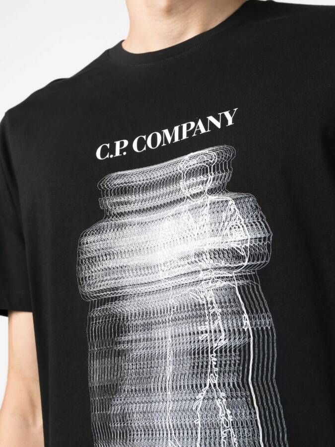 C.P. Company T-shirt met print Zwart