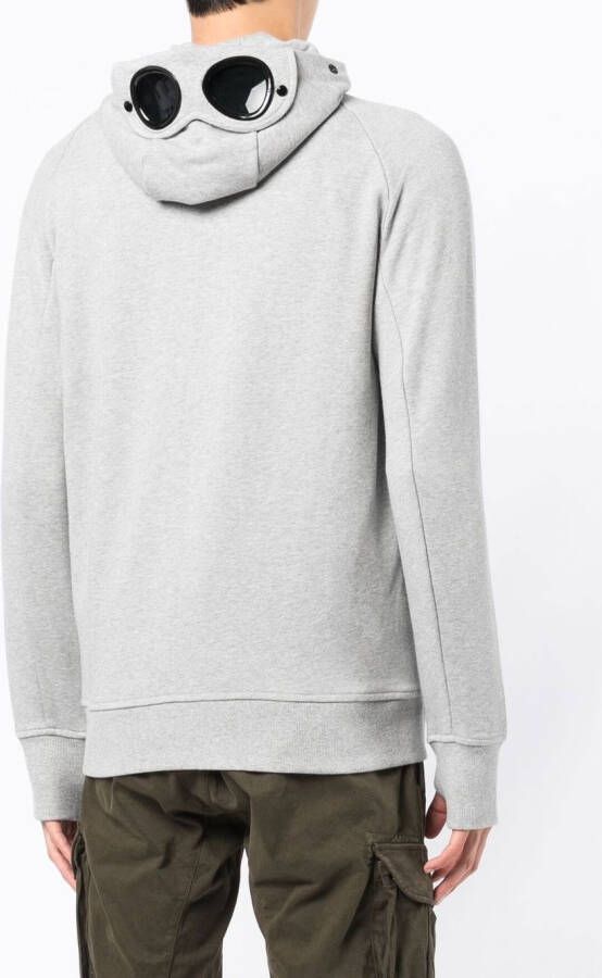 C.P. Company Hoodie met rits Grijs