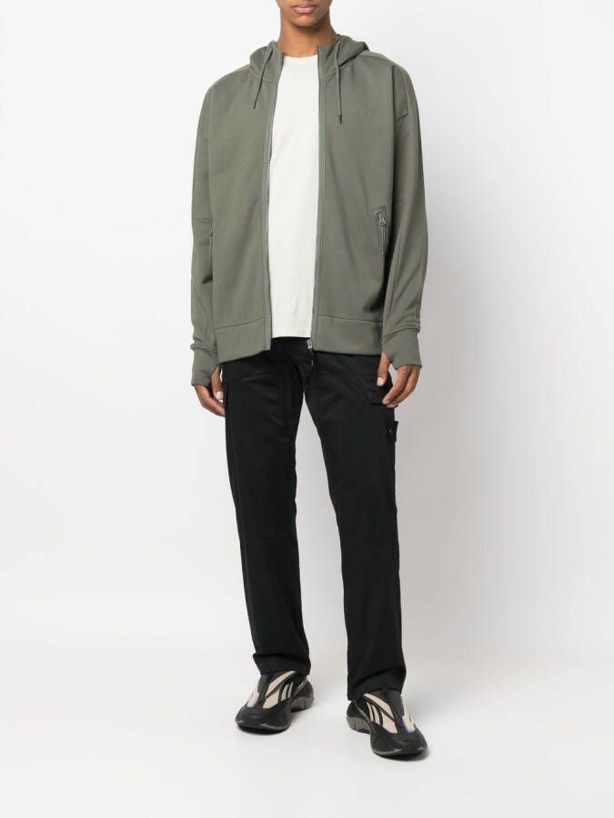 C.P. Company Hoodie met rits Groen
