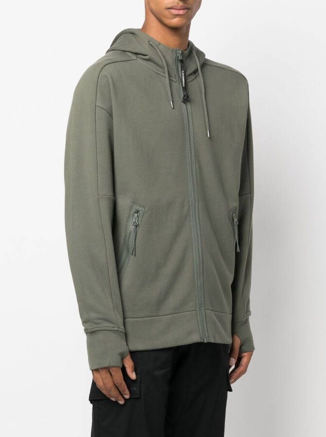C.P. Company Hoodie met rits Groen