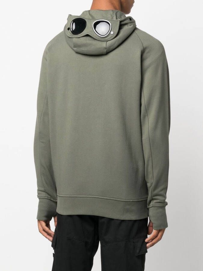 C.P. Company Hoodie met rits Groen