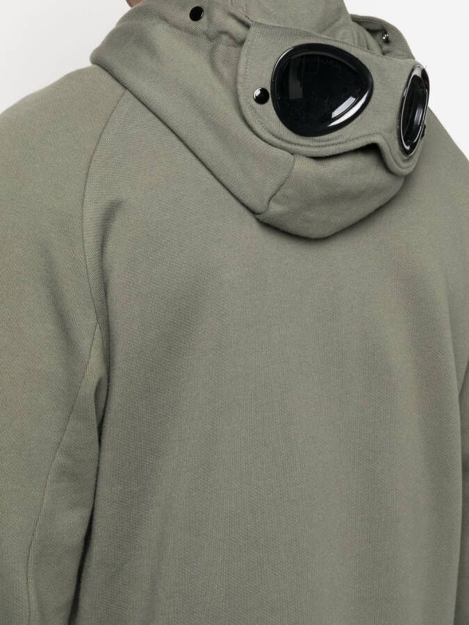 C.P. Company Hoodie met rits Groen