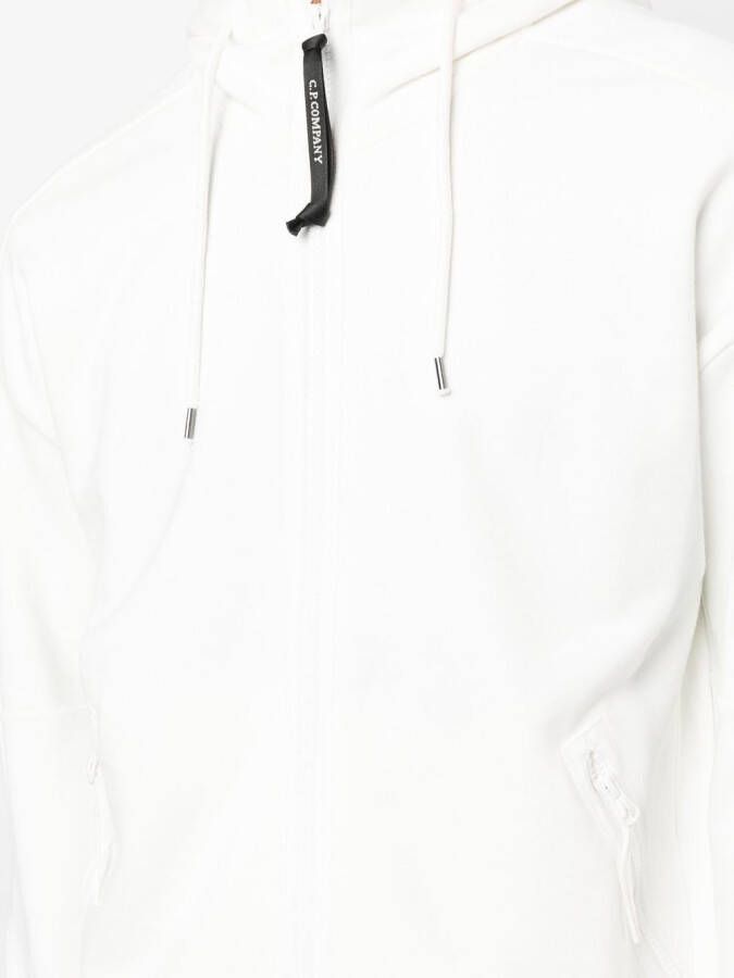C.P. Company Hoodie met rits Wit