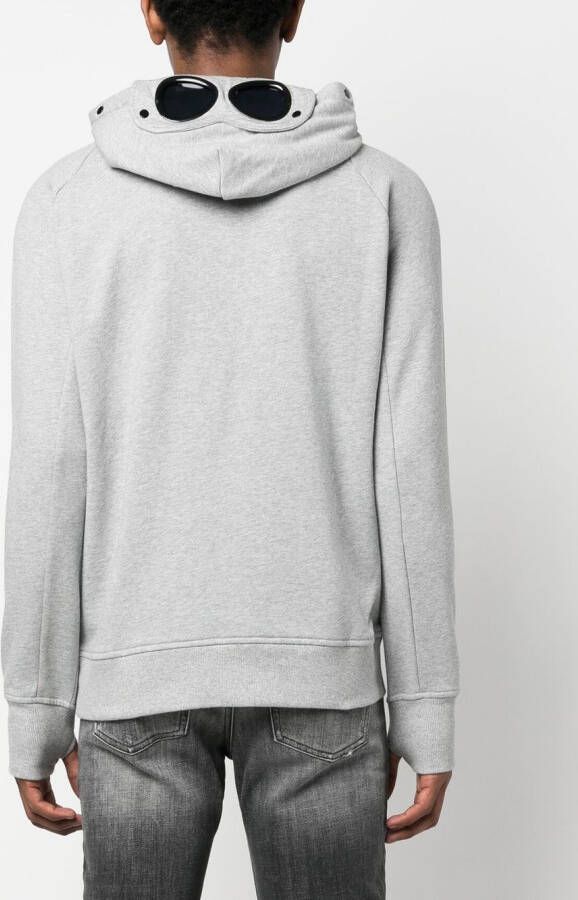 C.P. Company Hoodie met skibril detail Grijs