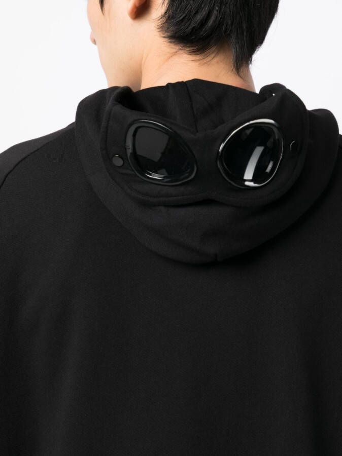 C.P. Company Hoodie met skibril detail Zwart