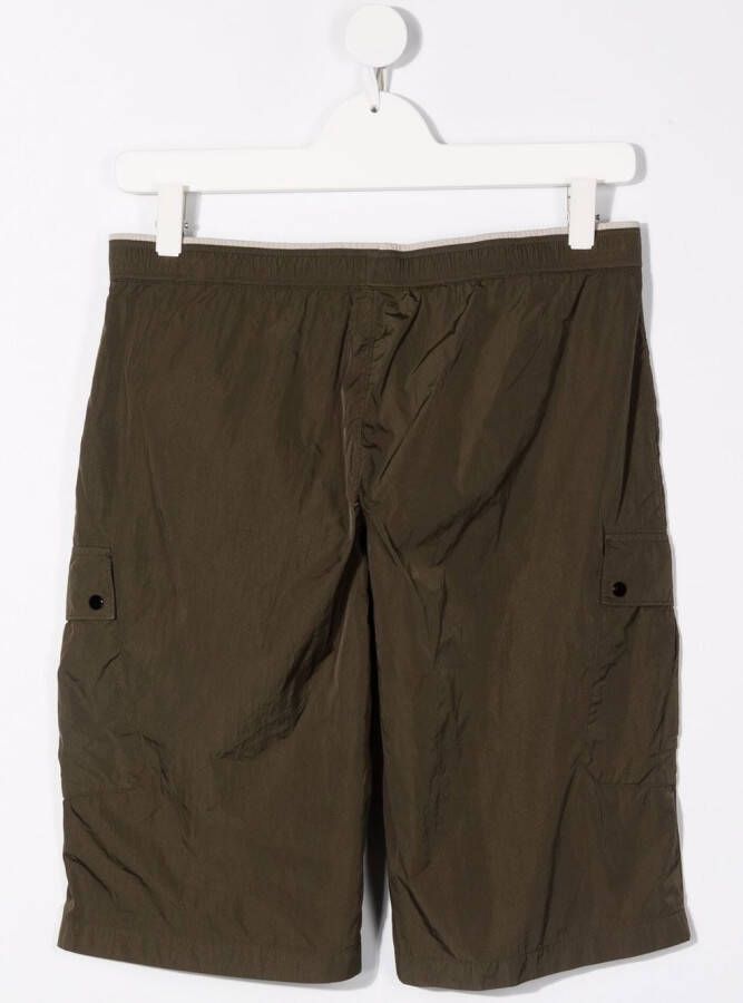 C.P. Company Kids Bermuda cargo shorts Groen